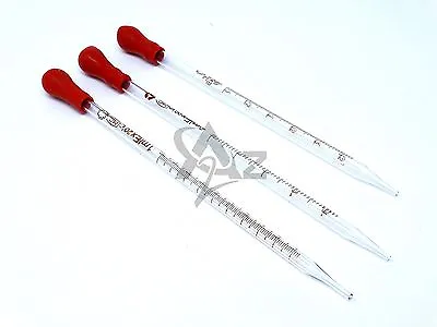 3 Graduated Medicine Glass Droppers 1ml 2ml 3ml Transfer Pipet Pipette 8  • $12.99