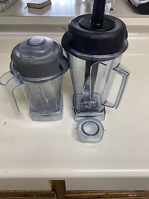 2 Vitamix 64oz-32oz Tall Blender  Pitcher With 1 Tamper Lid Plug & Blade • $99