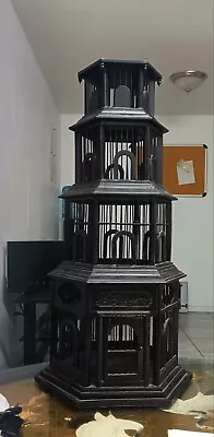 Antique Wooden 4-Story Bird Cage • $549