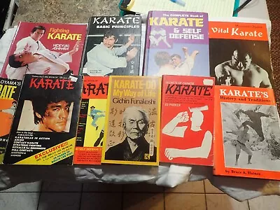 Vintage Lot Of 10 Karate  Martial Arts Books Karate Do And More • $34.99