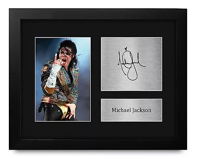 USL Framed Michael Jackson Gifts Printed Signed Autograph Picture For Music M... • $39.60