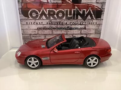 1:18 Maisto 2001 Mercedes Sl Class Red On Black #319 • $34.99