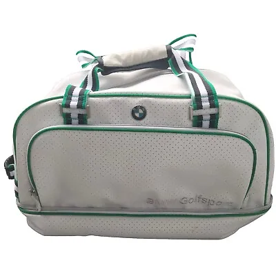 RARE Vintage BMW Golf Sports Bag Off White Green Black Badge Logo VGC • $199.95