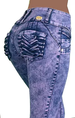 High Waist Stretch Push-Up Colombian Style Levanta Cola Skinny Jeans M732 • $29.99