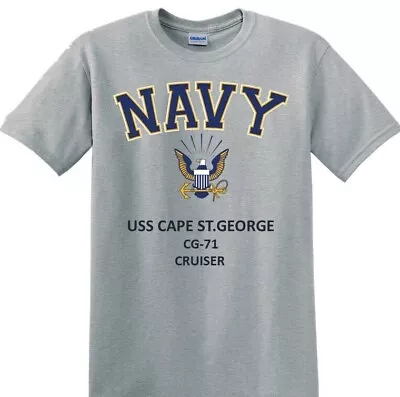 Uss Cape St. George* Cg-71* Cruiser *navy Eagle*t-shirt.officially Licensed • $29.95