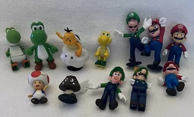 Lot Of 12 Nintendo Super Mario Friends & Foes 2.5  Mini Figures Cake Toppers • $17.99