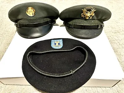 US Military Vietnam Era  Army Service Dress Garrison Cap  Beret Lot ROTC 7 1/4 • $55