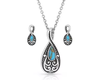 Montana Silversmiths Jewelry Set Womens Western Tradition 18  JS5620 • $80