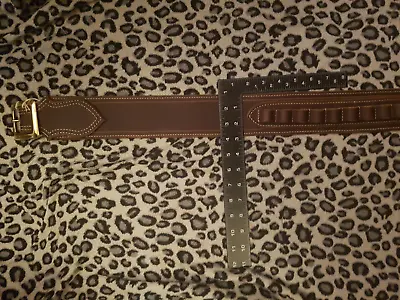 Wild West Cowboy Gun Bullet Belt Leather Wide Hand Made LARP Cosplay Line Dance • £30