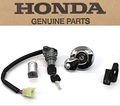 Ignition Switch Key Cap Set VTX1300 05-09 Helmet Lock OEM Genuine Honda#K223 • $218.42