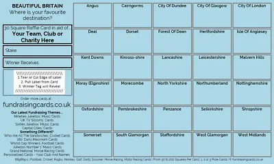 Fundraising Cards 25 Pack A5 Charity Scratch Raffle Ticket Draw • £8.42