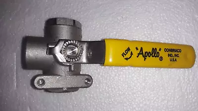 Apollo Stainless Steel 3 Way Ball Valve 1/2  Npt 800 WOG CF8M  - 60 Day Warranty • $25