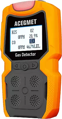 Gas Detector  4 Gas Monitor Multiple Indicator (Vibration Audible Visual) H2S • $167.99