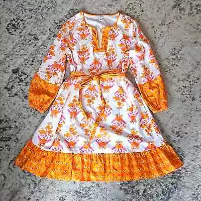 J. Crew Floral Boho Ruffle Belted Pocket Detail Dress Style B1234 2022 • $47