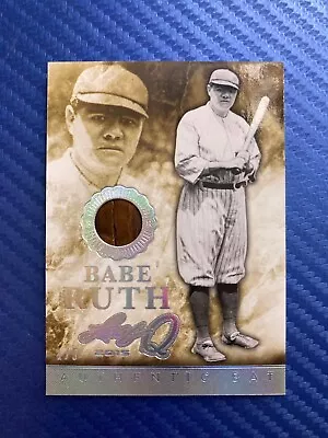 Babe Ruth 2015 Leaf Q Silver Spectrum Rare Game Used Bat Barrel 1/5 • $1000