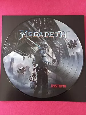 Megadeth Picture Vinyl Dystopia 2016 Metallica Exodus Anthrax Exodus Slayer... • £89.45