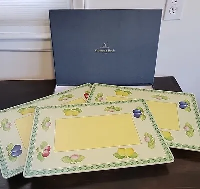 Villeroy & Boch 16 X 11 1/2 Cork Placemat Set Of 3 French Garden Fleurence • $39.99