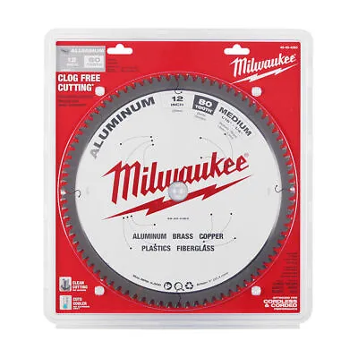 Milwaukee 12  Aluminum Metal Cutting Carbide Circular Saw Blade 80t 48-40-4365 • $49.99