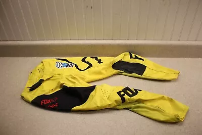 Fox Racing Suzuki 180 Pants Size 28 Gear MX Off Road Mesh Yellow 3641 CC2 • $85.11