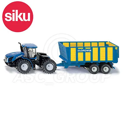 £25.99 • Buy SIKU NO.1947 1:50 Scale NEW HOLLAND TRACTOR WITH SILAGE TRAILER Dicast Model Toy