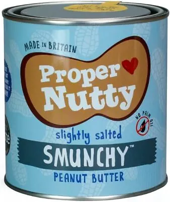 Proper Nutty Smunchy Peanut Butter Slightly Salted (Multipack 2x1kg) • £24.30