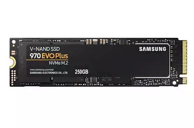 Samsung 970 EVO Plus 250GB PCIe NVMe SSD MLC 3500MB/s 2300MB/s 250K/550KIOPS 150 • $159