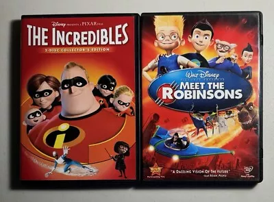 Disney 2 DVD Lot: The Incredibles (2005) + Meet The Robinsons (2007) FREE S/H • $12.95