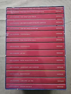 Vintage 007 The Complete James Bond Collection 14 Books Fleming - Unused Sealed  • £148