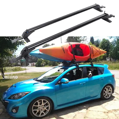 43.3  Car Top Roof Rack Cross Bar Luggage Cargo Carrier + Lock For Mazda 3 GX GT • $135.58