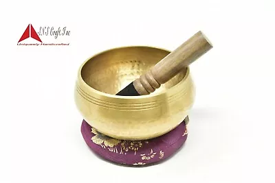 6Inch Tibetan  Hand Hammered Meditation Yoga Singing Bowl Buddhist Himalaya Bowl • $69.99