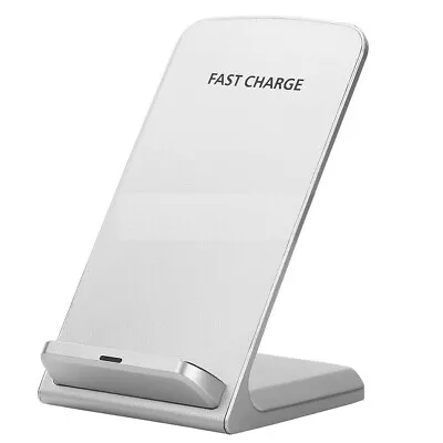 White Qi Wireless Fast Charger Charging Pad Stand Dock For Samsung Galaxy IPhone • $12.99