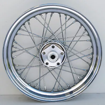 Ultima 40 Spoke 16  X 3.5  Wide Glide Front Dual Disc Wheel Harley FL 1973-1983 • $170.99