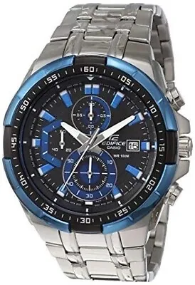 Casio Edifice Efr-539d-1a2vudf Silver Blue Chronograph Watch For Men's • $90