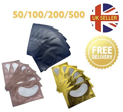 £0.99 • Buy 100 Eye Lash Extension Under Eyelash Gel Pads Lint Free Salon Patches Hydrogel