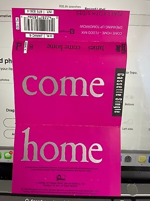 James ‎– Come Home. RARE Cassette Single  Indie & MaDchester Classic! FLOOD MIX! • £4.99