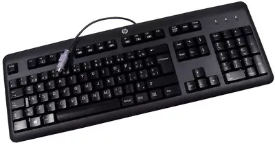 HP French Canadian PS2 Win 8 Black Keyboard 701423-121 PS/2 KB-1156 New Retail • $13.50