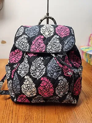 Vera Bradley Backpack In Canterberry Magenta Winter 2013 • $34