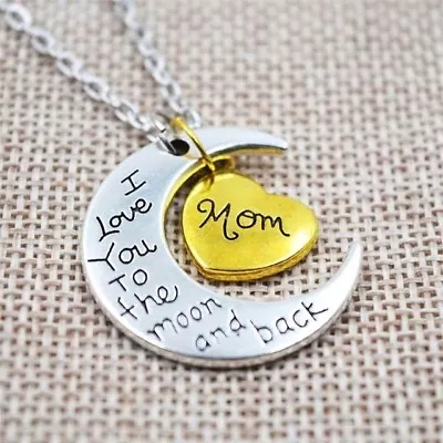 I Love You To The Moon And Back Mom Necklace & Pendant • $6.99