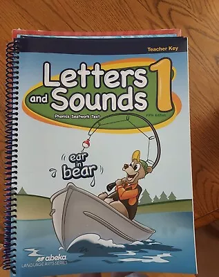 New ABeka Book Letters And Sounds 1 Phonics Seatwork Text Teacher Key • $15.95