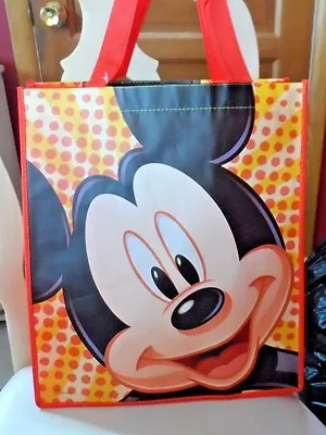  Mickey Mouse DISNEY REUSABLE TOTE GROCERY SHOPPING GIFT PARTY BAG • $4.95