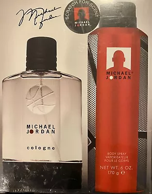 Michael Jordan  Cologne Spray  Cool Scent  3.4 Fl Oz + 6 Oz  Body Spray Gift Set • $32.49