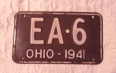 Vintage FINE 1941 OHIO License Plate • $10.99