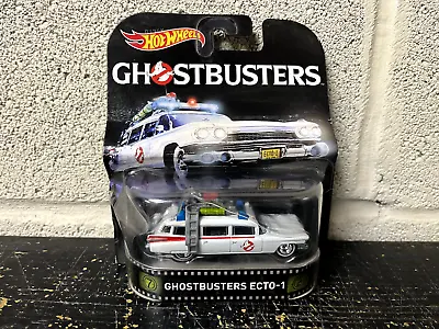 Ghostbusters Ecto-1 Hot Wheels Retro DJF42 2015 NEW DAMAGED PACKAGING • $9.99