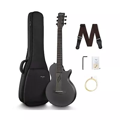 Enya Nova Go Carbon Fiber Acoustic Guitar 1/2 Size Beginner Adult Travel Acus... • $201.89