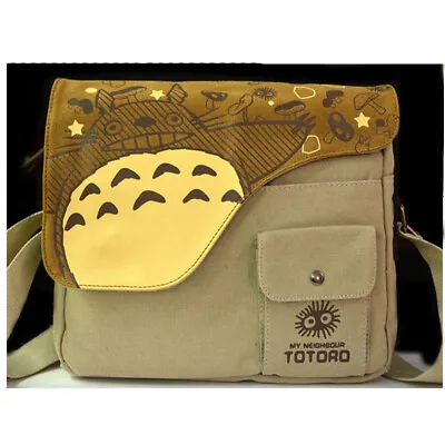 My Neighbor Totoro Shoulder Bag Boys School Bag Girls Anime Canvas Messenger Bag • £16.99