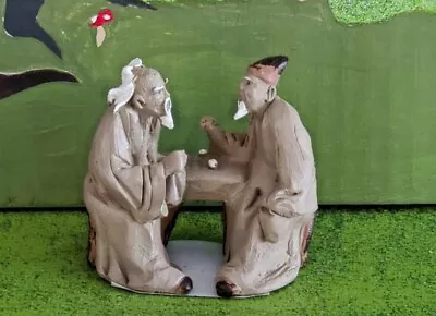 The Zen Garden Miniature Conversing Mud Men Statue NEW • $8.46