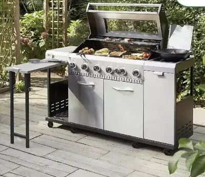 £900 • Buy LANDMANN Rexon 6.1 - 6 Burner Big Gas BBQ Kitchen With Automatic Ignition