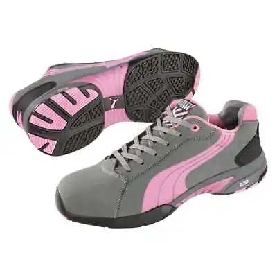 $79.99 • Buy 50% OFF- Puma Women's Balance Grey/Pink Steel Toe Cap Safety Shoes 642865