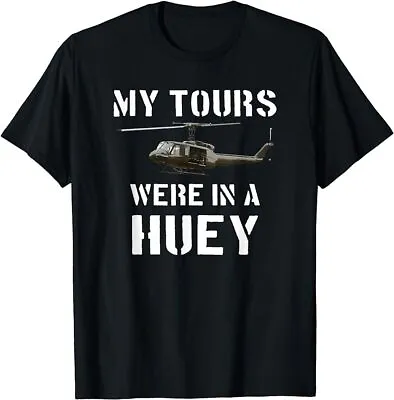 BEST TO BUY Dark Vietnam Veterans UH-1 Huey Helicopter Gift T-Shirt • $23.49