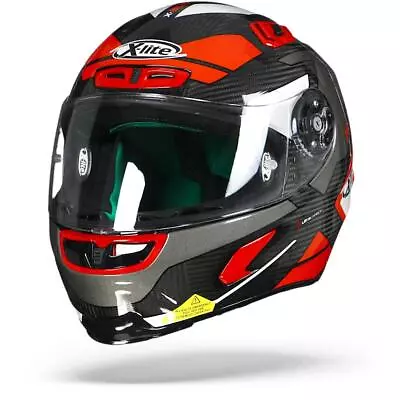 X-Lite X-803 Ultra Carbon Mastery 042 White Red Full Face Helmet - New! Fast ... • $278.57